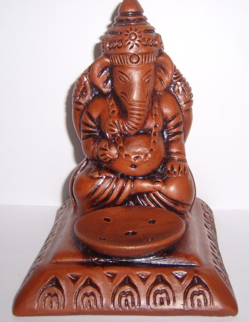 Räucherstäbchenhalter Ganesha Ton